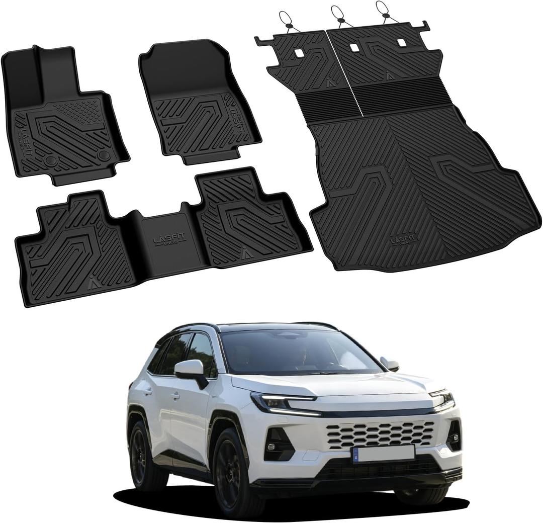 LASFIT Floor Mats & Trunk Mat for Toyota RAV4 2026 PHEV Plug-in Hybrid