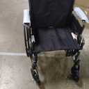 Medline Comfortable Folding Wheelchair with Swing-Back, Desk-Length Arms and Elevating Footrests, 20”W x 16”D Seat