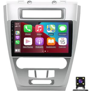 Double Din Car Stereo Android 13 for Ford Fusion 2010 2011 2012 10 Inch 2.5D 1080P HD for Apple for CarPlay GPS Navi for Carplay Radio Backup Camera 2+32G Car Radio Stereo