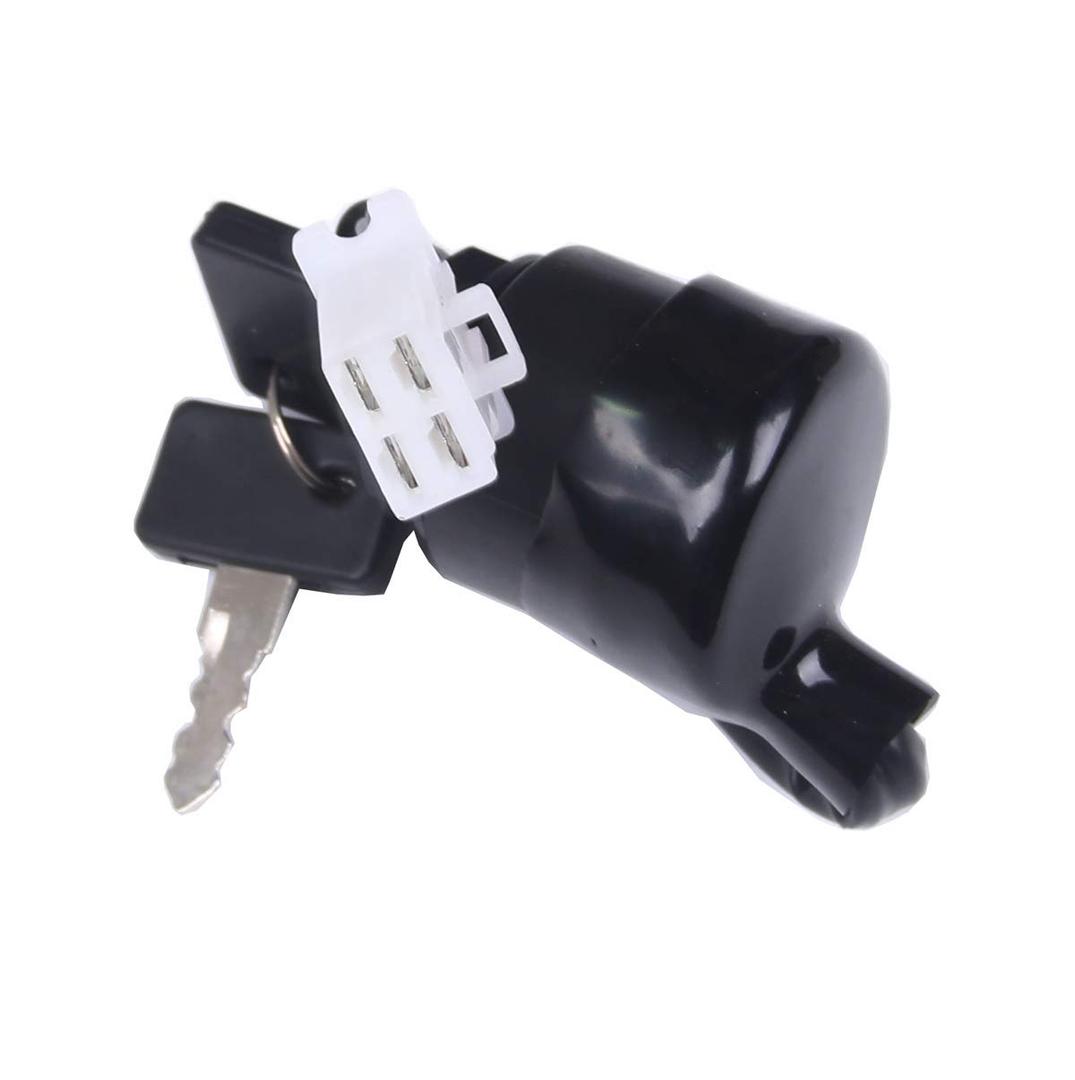 BH-Motor New Ignition Key Switch 4 Pins for Yamaha G14 Gas or Electric Golf cart Models Replace # JN3-82510-00-00