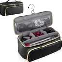 CHICECO Hair Tool Travel Bag for Shark Flex Style Airwrap Hair Dryer and Styling Accessories Tools Storage Bag, Waterproof Travel Carrying Case Hair Tool Organizer, Gift for Women (Black)