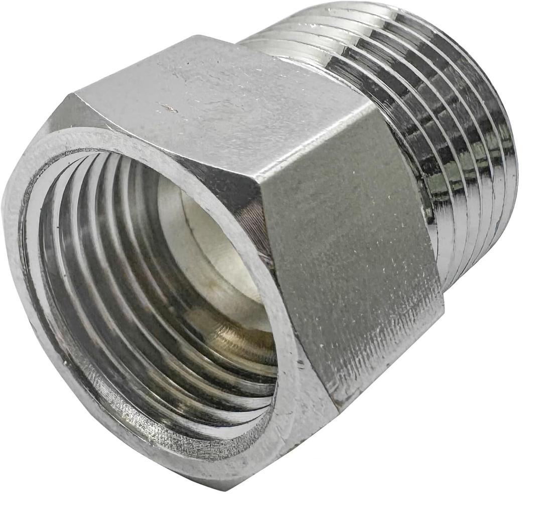  Faucet Adapter,Faucet Adapter Brass Pipe Fitting Faucet Supply Line Adapter for Plumbing Water Hose(1Pcs)