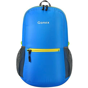 Gonex Ultra Lightweight Packable Backpack Daypack Handy Foldable Camping Outdoor Travel Cycling Backpacking(Blue)