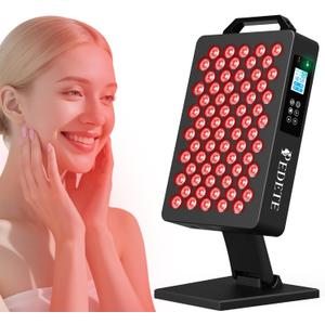 Red Light Therapy for Face and Body, 630nm 660nm 810nm and 850nm Near Infrared Light Therapy Panel, 70 Dual Chip LEDs, High Power LED Light Therapy Device for Skin Care, Sleep, Pain Relief. M70 (Black)