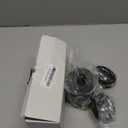 3 Pack Acrylic Qtip Holder Dispenser for Cotton Swabs, Balls, Pads, Floss Picks- Clear Plastic Canister Apothecary Jar Set, Bathroom Essentials Accessories Decor Vanity Makeup Storage Organizer -Black