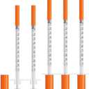 Syringes 1ml 31G 5/16" 8mm Needle U-100 1cc Syringe Disposable Lab Supplies, 100 Pack
