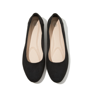 Shupua Flats for Women Round Toe Flat Shoes Dressy Black Ballet Flats Comfortable Womens Dress Shoes Ballerina Flats for Work 6