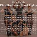 HONENNA Plus Size Fleece Lined Tights, Fake Transparent Curvy Winter Thermal Tights for Women under Dress, medias trmicas (Black)