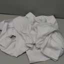 BEILU Stretch Mens Slim Fit Dress Shirts Formal Long Sleeve Button Down Shirts (X-Large, White)