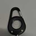 SCALLOP for AirTag (1st & 2nd Gen) Keychain with Carabiner,Thick Hard PC Air Tag Holder,IPX8 Waterproof,Secure Lock (Black 1 Pack)