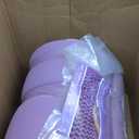 MUXHOMO 3 Inch 7-Zone Queen Mattress Topper, Egg Crate Foam Mattress Topper Queen Size for Back Pain, Lavender Cooling Gel Infused Bed Pad, CertiPUR-US and Oeko-TEX Certification (60"×80")