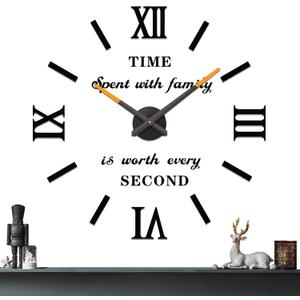 VANGOLD Wall Clock for Living Room Decorations Gift (Black)