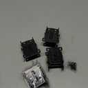 4 Pack Folding Table Legs, Folding Brackets, Folding Leg Fittings, Self-Locking Hinge with Screws for Table Chair Seat Desk Repair DIY