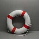 20 Inch Safety Life Preserver Ring Buoy for Swimming, Swim Foam Ring - Pool Safety Throw Rings, Rescue Lifeguard Wall Decoration (Red)