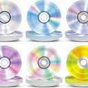 60Pcs 90's Party Paper Plates for Music Party Decorations 7In Retro CD Music Theme Dessert Plates Disposable Tableware Dinnerware Set for 1990s 2000s Throwback Birthday Baby Shower Party Supplies