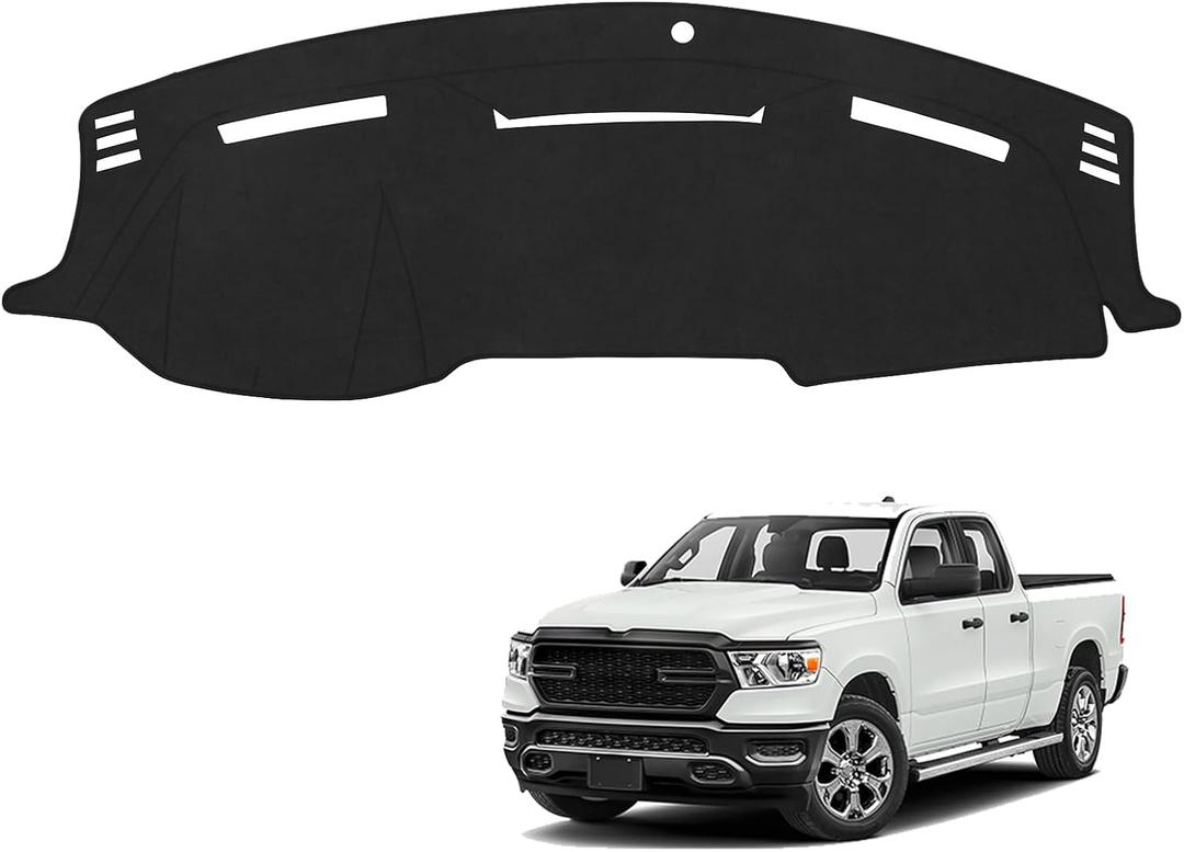 Black Dashboard Dash Board Cover Mat Carpet for Dodge 2010-2018 Ram 1500 2500 3500 Accessories Dash Cover Flannel Material Dash Mat Sunshade