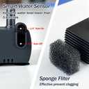 Automatic Small Sump Pump with Water Sensor, 5 FT Lift 55 GPH 115V/230V Mini Condensate Pump with Float Switch, Water Removal for Dehumidifier, Air Conditioner, Ice Maker, Basement, Auto On Off