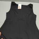 Women's Boat Neck Mini Dress Sleeveless Flared A Line Cocktail Office Dresses M