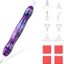 RECORDARME Diamond Art Pen, Diamond Painting Pen Tools Accessories, Ergonomic Design Resin Diamond Dot Pens(Violet)