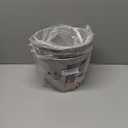 PLEXON Ice Bucket for Parties Coctail Bar Restaurant - Drink Beer Champagne Metal Pail Bucket with Handle, Beverage Chiller, 1.3 Gallon, Galvanized Steel, Gray, Set of 3