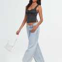 Trendy Queen Double Lined Crop Tank Top for Women Cute Summer Backless Shirt Spring Y2K Top Junior Going Out Concert Vacation (Black, XL)