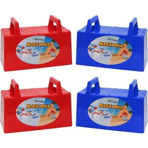 Superio Snow Brick Maker Igloo Fort Block Form Outdoor Winter Snow Toys Sand Castle Building Kit for Adults and Kids Sandbox, Beach, Sand Toys (Blue3)( Red3)