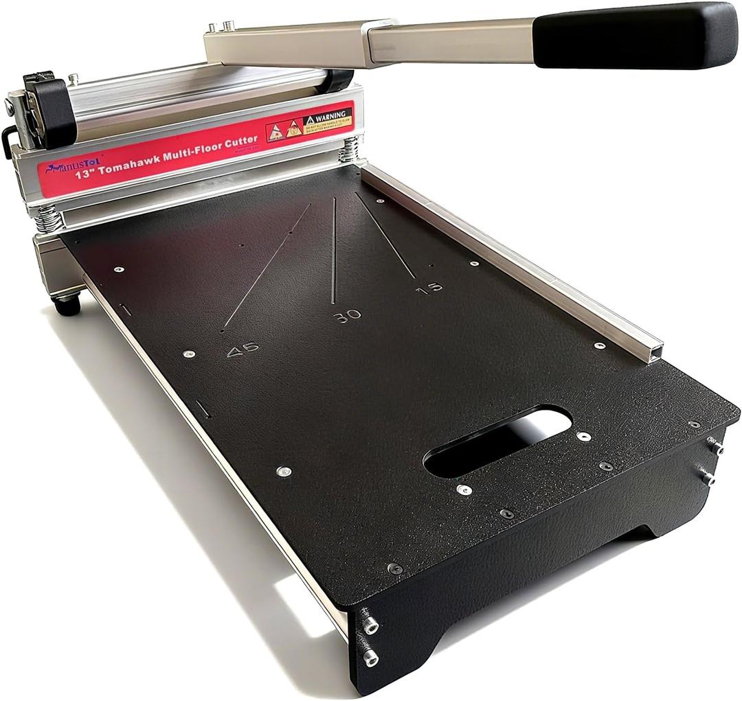 17mm Pro Heavy Duty Laminate | Vinyl Floor Cutter, Full Cut 13" Engineer wood, Laminate, LVP/T, VCT, SPC, WPC; Superstrong| Top Quality| Best Tool, 13"l X 17mm Thk.