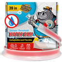 Shower Threshold Water Dam Barrier 39" - Transparent Collapsible Shower Water Blocker - Guard for Walk in Shower - Water Guard Stopper for Floor - Shower Door Water Blocker by Hippo Dam