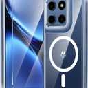 FNTCASE for Motorola Moto G Stylus-2025/Stylus-2026 Case: Clear Magnetic Military Grade Drop Protection Anti Yellowing Cell Phone Cover - Rugged Shockproof Protective Bumper Transparent Cases(Clear)