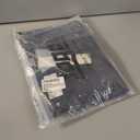 JOGAL Mens Christmas Turkey Thanksgiving Long Sleeve Santa Claus Button Down Shirt for New Year Party (M)