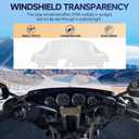 Clear 7” Motorcycle Windshield Windscreen Compatible for 2014-2023 Harley Davidson Touring Street Glide/Electra Glide/Ultra Limited/Tri Glide FLHT FLHX FLHXS FLHTK