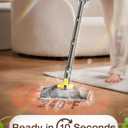 10-in-1 Steam Mop with Detachable Handheld Steamer, 350ml Tank, 10s Heat-Up, 248F Steam Cleaner, 2-Level Control and Swivel Head for Floors, Carpets, Tiles, BBQ grill Multi-Surface Dark Grey