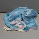 ReliBeauty Girls Sequin Princess Costume Long Sleeve Dress up, Light Blue(with Accessories), 4T