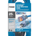 25ft 16/3 SJTW -50°C Glacier Flex Extreme Cold Weather Extension Cord