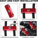 12 Piece Automotive Engine Spark Plug Wire Separator Set for 8mm 9mm 10mm Spark Plug Wire Retaining Clips - Keep your wires organized and protected! (red)