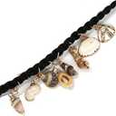 EXCEART Dreadlock Accessories 13pcs Hair Braid Rings Shell Headpiece Hair Clips Pendant Ocean Conch Seashell Enamel Charms Pendants for Diy Jewelry Making Jewelry Accessories