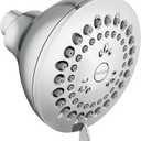 Moen Adler Chrome 3.5-Inch 4-Function Showerhead with various High-Pressure Options, Pressure Boosting Shower Head, 23026