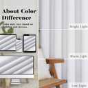 Lecloud Pure White Curtains 30 Inch Length 2 Pcs, Privacy Rustic Light Filtering Short Kitchen Curtain, Farmhouse Home Decor Drapes Rod Pockets for Bedroom Cafe Laundry Room, Each Panel 30" W x 30" L