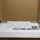 AX WABER Universal Floor TV Stand with Mount 70 Degree Swivel 9 Level Height Adjustable and Space Saving Design for Most 27 to 65 inch LCD, LED OLED TVs, Perfect for Corner & Bedroom White AX1006TW