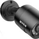 ANNKE 1080p Security Camera 4-in-1 CCTV Bullet Wired Cam, AHD/TVI/CVI/CVBS, Analog Surveillance Video Add-On Black Camera for Outdoor Use, 100ft Clear Night Vision (Power Adapter Not Included) - E200