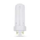Technical Precision 32W Bulb Triple Tube Compact Fluorescent Light Bulb Replacement for Panasonic FHT32E35 Light Bulb T4 4 Pin CFL Bulb with GX24Q-3 Base - 3500K Neutral White - 2400 Lumens