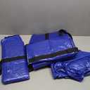 ClearSpace Heavy Duty Moving Bags or Storage Bag – Large Moving Boxes with Backpack Straps, Zippers & Handles – Perfect for Moving, College Dorm, Traveling, Camping, Christmas Decorations, 6 Pack