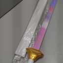 PowerGale 41" Anime Cosplay Sword with Sheath, Non-3D Printed & Back-Carry, Collectible Prop for Costume & Display