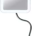 Fancii Flexible Magnifying Mirror 10X with LED Light and Gooseneck, Lighted Travel Makeup Mirror, Lock Suction, Natural Daylight LED, Cordless and Portable (Mira Plus)