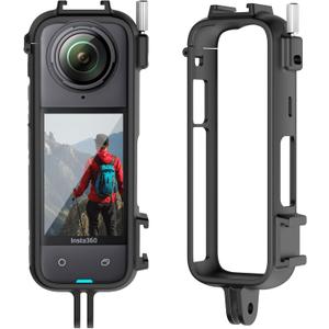 for Insta360 x4 Protective Frame Plastic Cover Cage with Adapter Mount & Screw Insta360 X4 Accessories Black