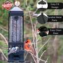 Nature's Way Bird Products Squirrel Shield Metal Squirrel Proof Advantage Cage Feeder 3.2 qt