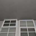 2 Pack Shed Window, 12 x 18 Flush Mount Window with Tempered Glass and Fiberglass Screen for Shed, Chicken Coop, Playhouse, Household, Garage