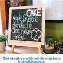 2 x White Chalk Markers 6 Pcs/Pack Chalkboard Markers Erasable Fine tip & Jumbo tip White Car Chalk Window Markers Washable for Cars, Blackboard, Glass, Auto, Window, Mirrors, Menu [1, 5, 8, 10, 11, 15mm]