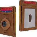 SwanScout Wallet for SmartTag & SmartTag+ Plus, Slim Wallet Version, RFID Blocking Genuine Leather Front Pocket Wallet With Gift Box (Not for Galaxy SmartTag2)