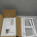 8.2FT Adjustable Backdrop Stand Kit - Square Wedding Arch & Balloon Arch for Photo Booth Background, Baby Shower, Birthday Party Decorations (Portable Frame) (White, 8.2X 8 FT)